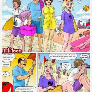 Incesto de família na praia de nudismo